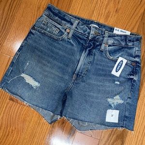 NWT Old Navy High-waisted OG Ripped Cut Off Jean Shorts